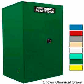 120-Gallon Manual Close, Pesticide Cabinet Gray