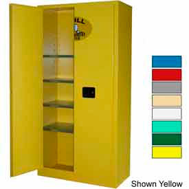 36x18x72 Flammable Spill Containment Cabinet Ag Green