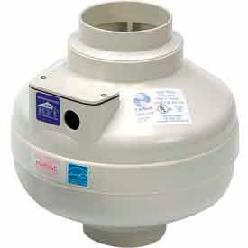 Inline Centrifugal 6" Duct Fan Molded Housing - 263 CFM