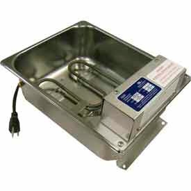 Commercial Condensate Evaporator Pan Stainless Steel 7.5 Qt 120V 1000W