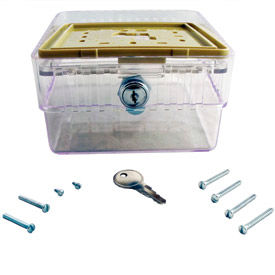 Thermostat Guard - 4-3/8 x 3 x 5-1/4 Includes 2 Keys