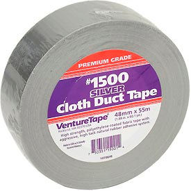 VentureTape #1500 General Purpose Cloth Duct Tape, 2 IN x 60 Yards, Silver
