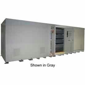 Securall 34'W x 8'D x 8' 4"H Agri-Chemical Storage Building 64 Drum