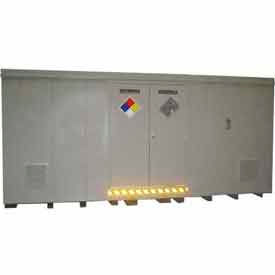 18'W x 8'D x 8' 4"H Hazmat Chemical Storage Building 32 Drum