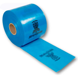 Armor Poly VCI Tubing, 5"W x 1500'L, 3 Mil, Blue, 1 Roll