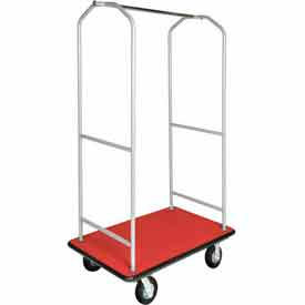 CSL Economy Bellman Cart Silver Metallic, Red Carpet, Black Bumper