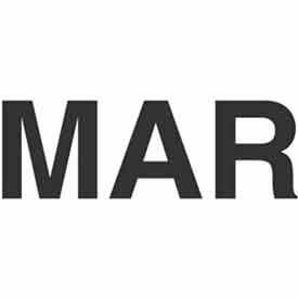 Paper Labels w/ "Mar" Print, 6"L x 3"W, Black & White, Roll of 500