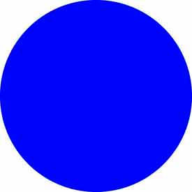 1" Dia. Round Paper Labels, Dark Blue, Roll of 500
