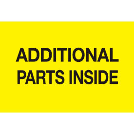 Enclosed Labels, 5"L x 3"W, Bright Yellow & Black, Roll of 500