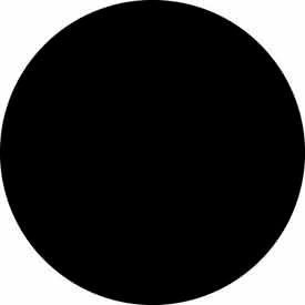 3" Dia. Round Paper Labels, Black, Roll of 500