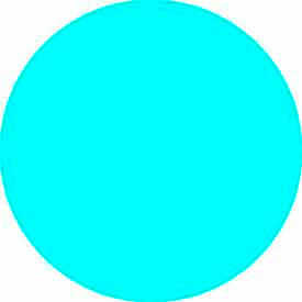 2" Dia. Round Paper Labels, Light Blue, Roll of 500