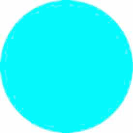 3/4" Dia. Round Paper Labels, Sky Blue, Roll of 500