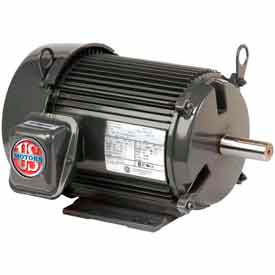 Unimount TEFC, 10 HP, 3-Phase, 1760 RPM Motor, U10P2D