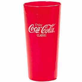 20 Oz Coca-Cola Tumbler, 6-1/2"H, Clear