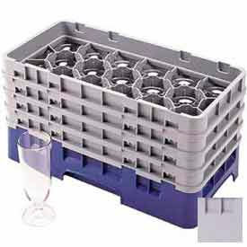 Half Drop Extender, Half Size, 17-Compartment, 19-3/4x10x2, Adds 1-5/8" To Height, Soft Gray