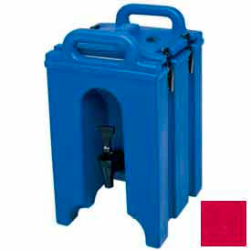 Camtainer Beverage Carrier, 10-3/8" x 11-3/4" x 17-1/4", 1-1/2 Gallon, Hot Red