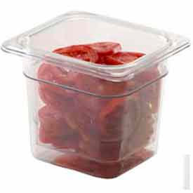 Camwear Colander, Fits 1/3 Food Pans, 6-15/16"L x 6-15/16"W x 5"H, Clear