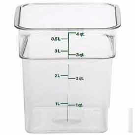 Camsquare Food Pan, 7-1/4"L x 7-1/4"W x 7-3/8"H, Clear