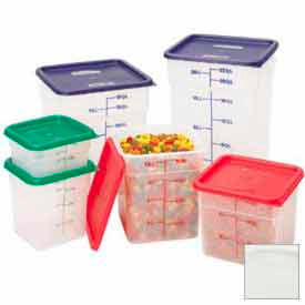 Square Food Container Handle, 12-1/4"L x 11-1/4W x 12-5/8"H, Translucent
