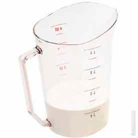 Measuring Cup, 4 Quarts, Clear, Polycarbonate, NSF