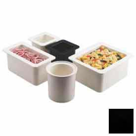 ColdFest Food Pan, 1/6 Size, 6" Deep, Stackable, Black