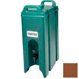 Beverage Carrier, Insulated Plastic, 4-3/4 Gal., 16-1/2 x 9 x 24-1/4, Dark Brown