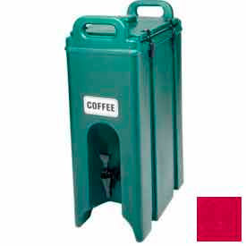 Beverage Carrier, Insulated Plastic, 4-3/4 Gallon, 16-1/2 x 9 x 24-1/4, Hot Red