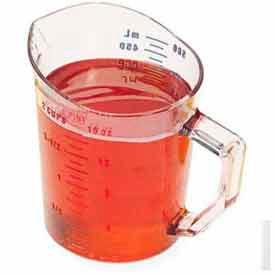 Measuring Cup, 1 Pint, Clear, Polycarbonate, Handle, Dishwasher Safe