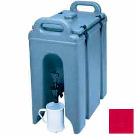 Camtainer Beverage Carrier, Insulated Plastic, 2-1/2 Gal., 16-1/2x9x18-3/8, Red