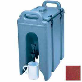 Camtainer Beverage Carrier, Insulated, 2-1/2 Gal., 16-1/2x9x18-3/8, Brick Red