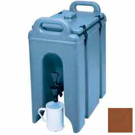 Camtainer Beverage Carrier, Insulated, 2-1/2 Gal., 16-1/2x9x18-3/8, Dark Brown
