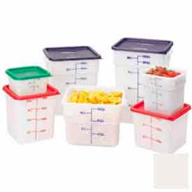 Square Food Container, 8-3/8"L x 8-3/8"W x 7-1/4"H, White