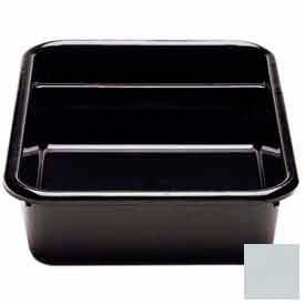 2 Compartments, 15-5/8"L X 20-1/2"W X 4-7/8"H, Hi-Gloss Plastic, Light Gray