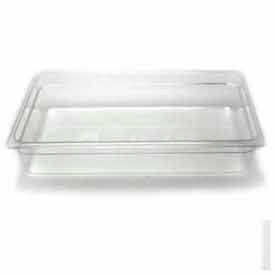 Plastic Food Pan, 20-7/8"L x 12-3/4"W x 4"H, Clear