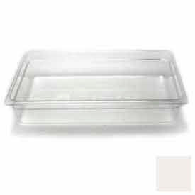 Plastic Food Pan, 20-7/8"L x 12-3/4"W x 4"H, White