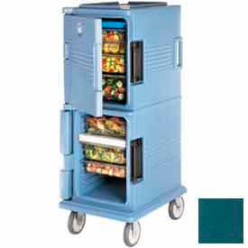 Ultra CamCart Food Pan Carrier, Front Loading, 6" Casters, Granite Green