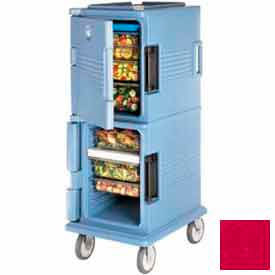 Ultra CamCart Food Pan Carrier, Front Loading, Capacity 60 Qt., 6" Casters, Hot Red