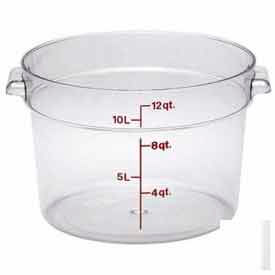 Camwear Round Storage Container, 14-7/8" Dia. x 8-3/8"H, Clear