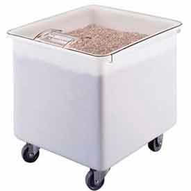 Mobile Ingredient Bin W/ Lid, 22"L x 24"W x 23"H, White