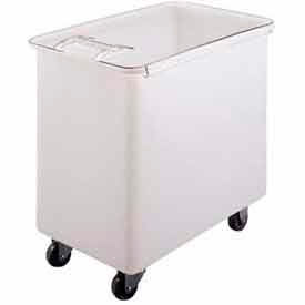 Mobile Ingredient Bin W/ Lid, 29-1/4"L x 18"W x 28"H, White