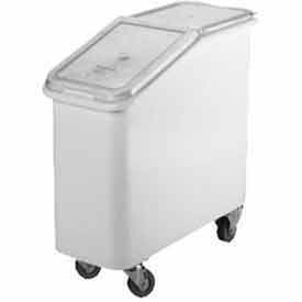 Mobile Ingredient Bin W/ Lid, 29-1/2"L x 13"W x 28"H, White