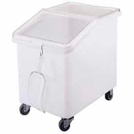 Mobile Ingredient Bin W/ Lid, 29-1/2"L x 21-1/2"W x 28"H, White