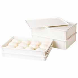 Pizza Dough Box, White, Polycarbonate 6" Deep