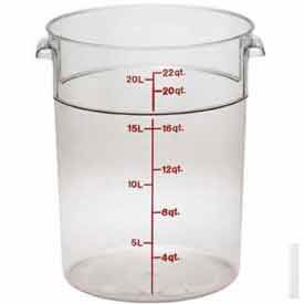 Round Storage Container, 13-1/2" Dia. x 15"H, Clear