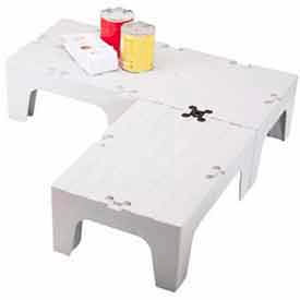 Dunnage Rack, Solid Top, 21"W x 36"D, Speckled Gray
