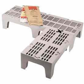 Dunnage Rack, Slotted Top, 21"W x 48"D, Speckled Gray