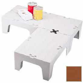 Dunnage Rack, Slotted Top, 21"W x 60"D, Dark Brown