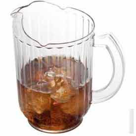 Pitcher, 60 Oz, 7-7/8"H x 7-3/8"D, Ice-Control Countered Lip, Slotted Base