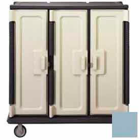 Meal Delivery Cart Tall Profile, 3 Doors, 60 x 29-1/4 x 63-5/8, Slate Blue