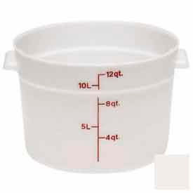 Round Storage Container, 14-7/8" Dia. x 8-3/8"H, White